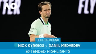 Nick Kyrgios v Daniil Medvedev Extended Highlights 2R  Australian Open 2022 [upl. by Anna-Maria]