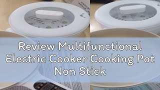 Review Multifunctional Electric Cooker Cooking Pot Non Stick 20L Pan with Steamer Hotpot for Stude [upl. by Allets]