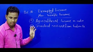 Income Tax Exempted Income By  P K DEV [upl. by Ashia]