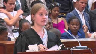 Finals of the 2015 National Schools Moot Court Competition [upl. by Hennebery]