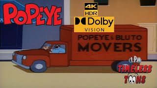 POPEYE THE SAILOR A Haul in One 1956 Popeye Bluto Olive Oyl 4K HDR Dolby Vision [upl. by Garik]