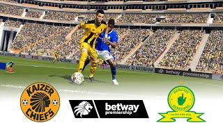 🔴KAIZER CHIEFS vs MAMELODI SUNDOWNS ⚽ BETWAY PREMIERSHIP 2425 ⚽ FOOTBALL GAMEPLAY HD [upl. by Uball924]