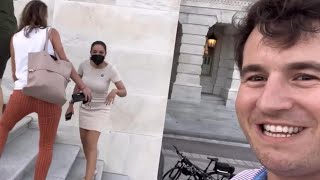 AOC Harassed by Man on Capitol Steps [upl. by Diamond]