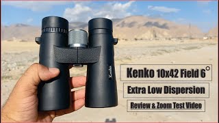 Kenko 10x42 Field 6 ED Binocular Review and Zoom Test Video [upl. by Beckie]