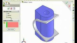 How to Use the Combine Feature in SOLIDWORKS [upl. by Ykcim79]