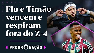 FLUMINENSE BATE O FLAMENGO E RESPIRA NA TABELA TIMÃO GOLEIA E DEPAY MARCA GOLAÇO  PRORROGAÇÃO [upl. by Edmondo]