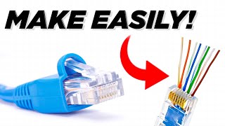 How to Wire Up Ethernet Plugs Easy and Quick Technique [upl. by Coad]