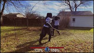 DualWielding Arming Swords vs Broadsword amp Buckler  Steel Sword Fighting  hema [upl. by Nelyahs]