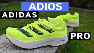 Adidas Adios Pro  la recensione di una scarpa «nobile» e «veloce» [upl. by Fronnia]