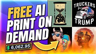 100 FREE AI PASSIVE INCOME Print on Demand Guide🤑 Research Design amp SEO Mini Beginner Course [upl. by Shanleigh]