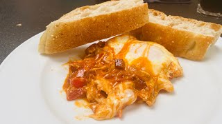 Menemen Recipe 🇹🇷  Turkish Egg Dish  I COOK 4 U [upl. by Steffi]