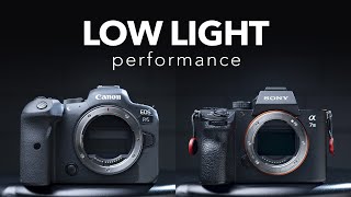 Canon R6 vs Sony A7 iii ISO Low Light Test  Samples Download [upl. by Maurine]