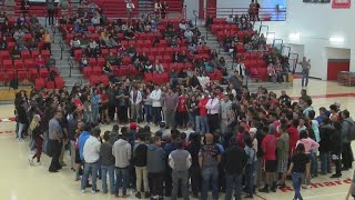 Bernalillo High shows support for Aztec in wake of deadly shooting [upl. by Lefton868]