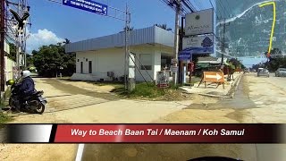 With the motorbike to Baan tai beach  Maenam  Koh Samui [upl. by Zelig]