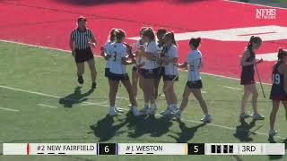 CIAC Class M Girls Lacrosse Championship  New Fairfield 13 Weston 9 [upl. by Doris]