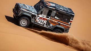 Dakar 2024 stage 5 AlliSport Defender td5 [upl. by Suoinuj]