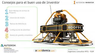 LIVE  Consejos para el buen uso de Autodesk Inventor  Parte 1 [upl. by Htebharas]