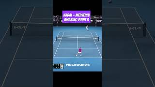 Nadal  Medvedev Amazing Point 3 [upl. by Siron]