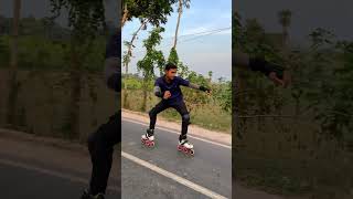 trending skating rollerskater shortsfeed skater reactiononskates BGSKATINGBOY [upl. by Lerrud]