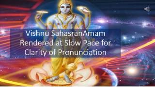 Vishnu Sahasranamam rendered at slow pace [upl. by Airetas]