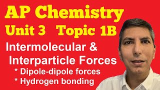 Types of Intermolecular amp Interparticle Forces  AP Chem Unit 3 Topic 1B [upl. by Aitnic]