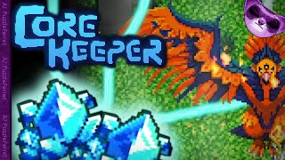 Azeos the sky titan battle  Core Keeper Ep24 [upl. by Ahsined878]