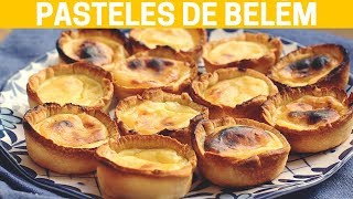 PASTEL DE BELÉM PASTELES DE NATA O PASTEIS DE BELÉM receta típica de Portugal [upl. by Faith]