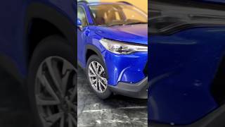 Unboxing Toyota Corolla Cross 118 scale Blue color miniature [upl. by Ulrike]