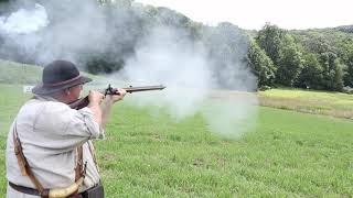 250 yard Flintlock Rifle Shooting [upl. by Allerym262]