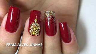 UNHAS DECORADAS PARA O NATAL2 [upl. by Ivanah867]