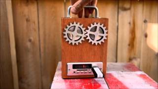 MP3 Cigar Box Radio Rechargeable Music Player 2 [upl. by Mendelson206]