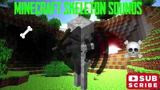 Minecraft ALL Skeleton Sound Effect  1 Hour [upl. by Repohtsirhc]