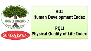 HDI  PQLI  Indicators of Economic Development  BABcom 3rd Year Economics  Delhi University [upl. by Yrehcaz145]