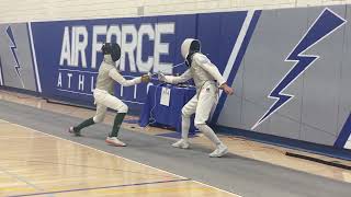 Another great bout  Air Force ROCRJCC Div II Mens Foil [upl. by Bergstein]