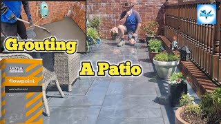 Grouting a patio [upl. by Heiney]