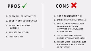 PROS amp CONS OF HEIGHT INSOLES [upl. by Oiceladni]