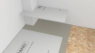 Installation of Knauf Aquapanel® Cement Board Floor Tile Underlay DIY UK amp Ireland [upl. by Eleazar860]