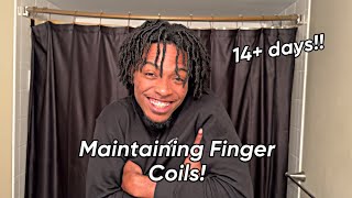 How To Maintain Finger Coils ALL HAIR TYPES [upl. by Yriek755]