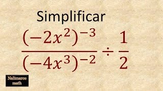 Fracciones algebraicas con exponentes negativos  La Prof Lina M3 [upl. by Mahseh198]