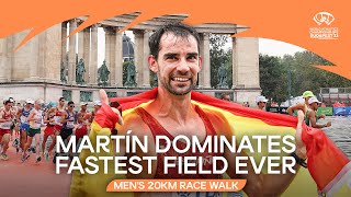 🇪🇸s Martín wins 20km race walk  World Athletics Championships Budapest 23 [upl. by Romie609]