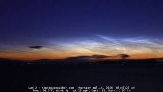 Noctilucent Clouds over Seattle area [upl. by Semajwerdna]