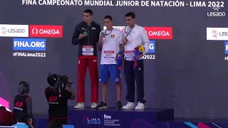 04092022 Final del Mundial Junior de Natación Lima 2022 [upl. by Ardnwahs277]