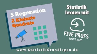 52 Regression  Methode der kleinsten Quadrate [upl. by Gylys]