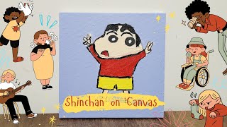 quotHow to Paint Shinchan on Canvas A Fun and Easy Tutorialquot [upl. by Burner]