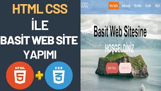 Basit Web Site Yapımı  Html Css Basit Web Site Yapımı [upl. by Musetta]