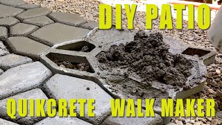 DIY Patio Using Quikcrete Walk Maker [upl. by Rains]