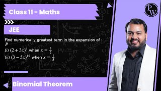 Find numerically greatest term in the expansion of i 23 x9 when x32 ii 35 x15 when [upl. by Coe]