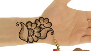 Mehndi Design Front Hand Mehandi  Easy Arabic Mehndi Design For Front Hand  Ep 856 [upl. by Hsirk]