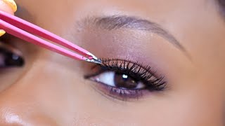 This lash tutorial will have you applying your false eyelashes PERFECTLY [upl. by Socin]