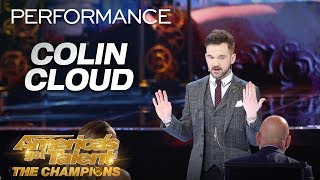 Colin Cloud Mind Reader Makes David Hasselhoff Appear  Americas Got Talent The Champions [upl. by Joelie841]